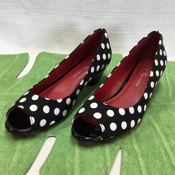 CL by Laundry Shoes - New Black & White Low Heels.  CL  by Laundry.